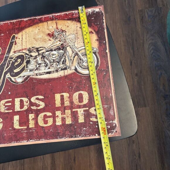 Vintage Motorcycle Adventure Tin Sign Wall Decor 16"x12.5" Retro Style - Picture 3 of 8